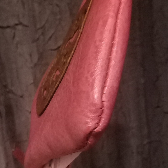 Dusty Rose Colored Vegan Leather Crossbody New - Picture 6 of 13